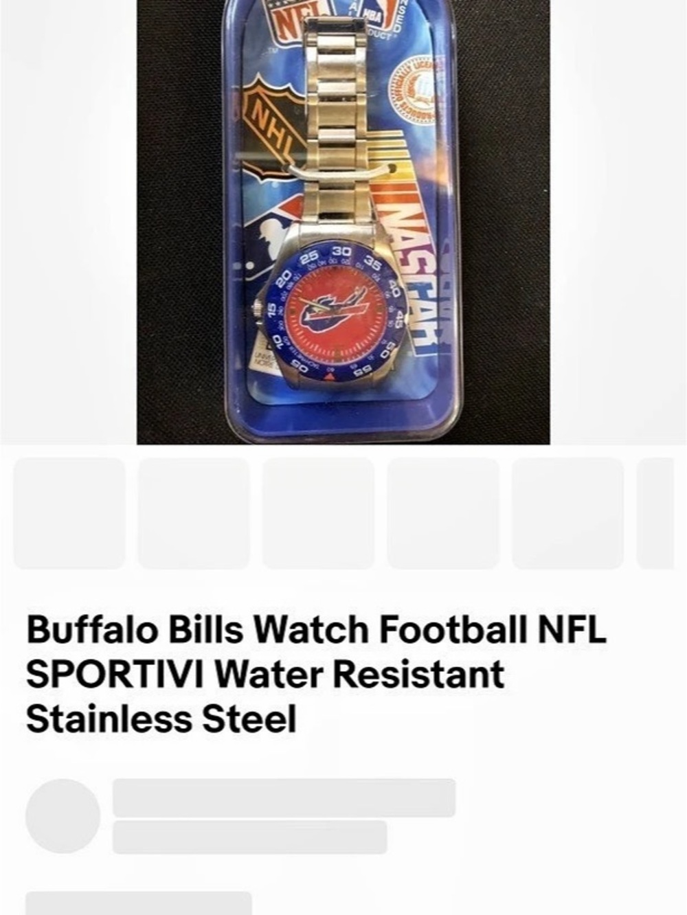 Unknown Buffalo Bills Watch Blue Red NWT